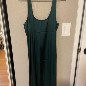 Abercrombie & Fitch Dark Green Midi Dress